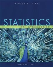 Cover of: Statistics | Roger E. Kirk