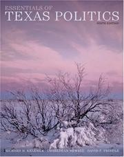 Cover of: Essentials of Texas politics by Richard H. Kraemer