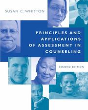 Cover of: Principles and Applications of Assessment in Counseling by Susan C. Whiston