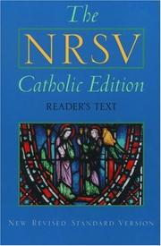 Cover of: The NRSV Catholic Edition: Standard Edition