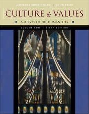 Cover of: Culture and Values, Volume II by Lawrence S. Cunningham, John J. Reich, Lawrence S. Cunningham, John J. Reich