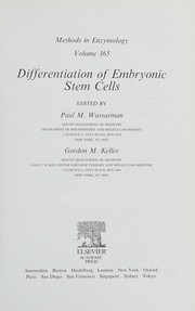 Cover of: Differentiation of embryonic stem cells by edited by Paul M. Wassarman, Gordon M. Keller.