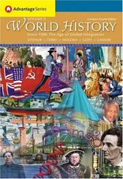 Cover of: Thomson Advantage Books: World History, Since 1500 by Jiu-Hwa Upshur, Janice J. Terry, Jim Holoka, Richard D. Goff, George H. Cassar