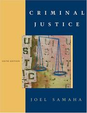 Cover of: Criminal Justice by Joel Samaha