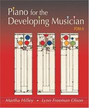 Cover of: Piano for the Developing Musician