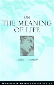 Cover of: On the meaning of life