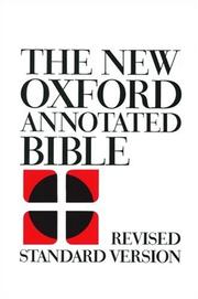 Cover of: The New Oxford Annotated Bible, Revised Standard Version, Expanded Edition (Hardcover 8900) by Herbert G. May, Bruce Manning Metzger