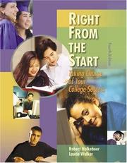Cover of: Right from the Start: Taking Charge of Your College Success
