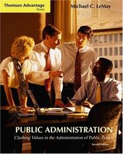 Cover of: Thomson Advantage Books: Public Administration by Michael C. LeMay, Michael C. LeMay