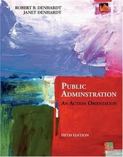 Cover of: Public administration: an action orientation