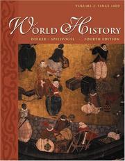 Cover of: World History, Volume II: Since 1400 (with InfoTrac)