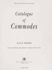 Cover of: Catalogue of commodes: Lady Lever Art Gallery