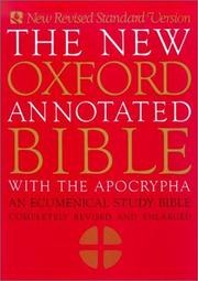 Cover of: The New Oxford Annotated Bible with the Apocrypha, New Revised Standard Version