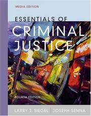 Cover of: Essentials of criminal justice