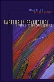 Cover of: Careers in psychology: opportunities in a changing world
