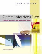 Cover of: Communications law by John D. Zelezny