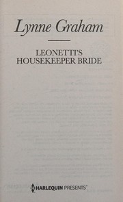 Cover of: Leonetti's Housekeeper Bride