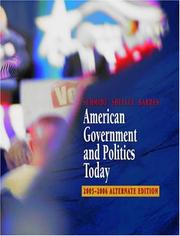 Cover of: American Government and Politics Today, Alternate 2005-2006 Edition (with PoliPrep)