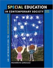 Cover of: Special Education in Contemporary Society by Richard M. Gargiulo, Richard M. Gargiulo