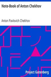 Cover of: Note-book of Anton Chekhov by 
