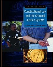 Cover of: Constitutional law and the criminal justice system by Karen Hess