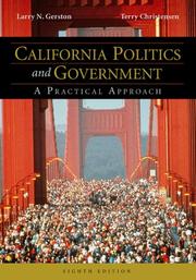Cover of: California politics and government by Larry N. Gerston