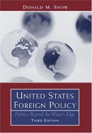 Cover of: United States Foreign Policy by Donald M. Snow