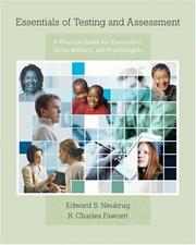 Cover of: Essentials of Testing and Assessment by Ed Neukrug, Edward S. Neukrug, R. Charles Fawcett, Edward S. Neukrug, R. Charles Fawcett