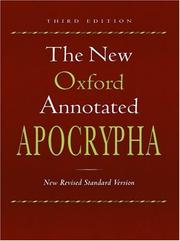 Cover of: The New Oxford Annotated Bible, New Revised Standard Version, Third Edition (Hardcover Indexed 9700)