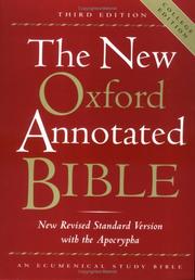 Cover of: The New Oxford Annotated Bible, New Revised Standard Version with the Apocrypha, Third Edition (Hardcover College Edition 9720A)