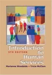 Cover of: An Introduction to Human Services by Marianne R. Woodside, Tricia McClam