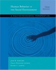 Cover of: Human Behavior in the Social Environment: A Multidimensional Perspective (with InfoTrac®)