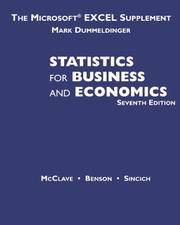 Cover of: Study Guide Fo Statistics for Management and Economics