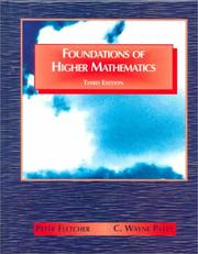Cover of: Foundations of higher mathematics by Fletcher, Peter