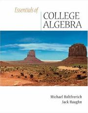 Cover of Essentials of College Algebra (with CD-ROM) by michael holtfrerich,jack haughn