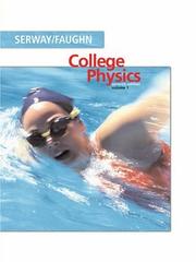 Cover of: College Physics, Volume 1 (with PhysicsNOW) by Raymond A. Serway, Jerry S. Faughn