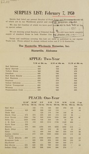 Cover of: Surplus list: February 7, 1950