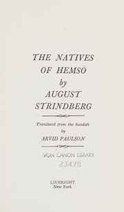 Cover of: The natives of Hemsö