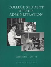 Cover of: College student affairs administration