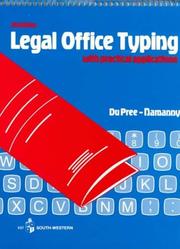 Cover of: Legal Office Typing With Practical Applications