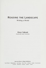 Cover of: Reading the Landscape: Writing a World