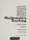 Cover of: Mathematics teaching