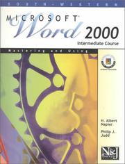 Cover of: Microsoft Word 2000. | H. Albert Napier