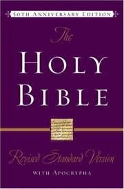 Cover of: The Revised Standard Version Bible with Apocrypha