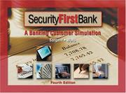 Front cover of Security First Bank Simulation by Patsy Hall Sargent