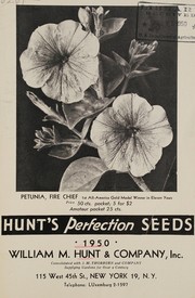 Cover of: Hunt's perfection seeds, 1950