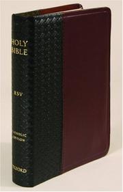 Cover of: The Revised Standard Version Catholic Bible