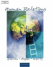 Front cover of Human Relations by Marie Dalton