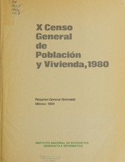 X censo general de población y vivienda, 1980 by Instituto Nacional de Estadística, Geografía e Informática (Mexico)