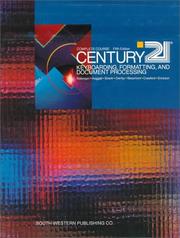 Cover of: Century 21 keyboarding, formatting, and document processing: complete course